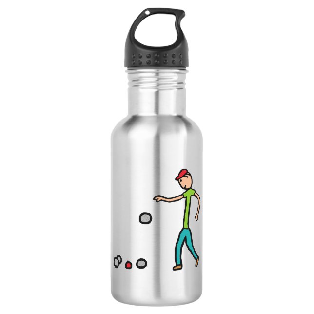 Petanque 532 Ml Water Bottle (Front)