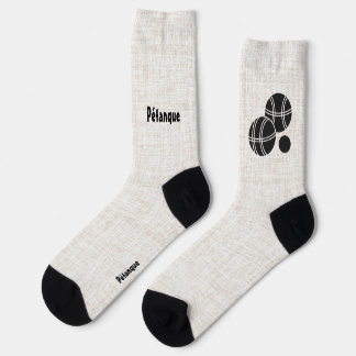 Pétanque, Balls, Boules and Cochonnet Silhouette Socks