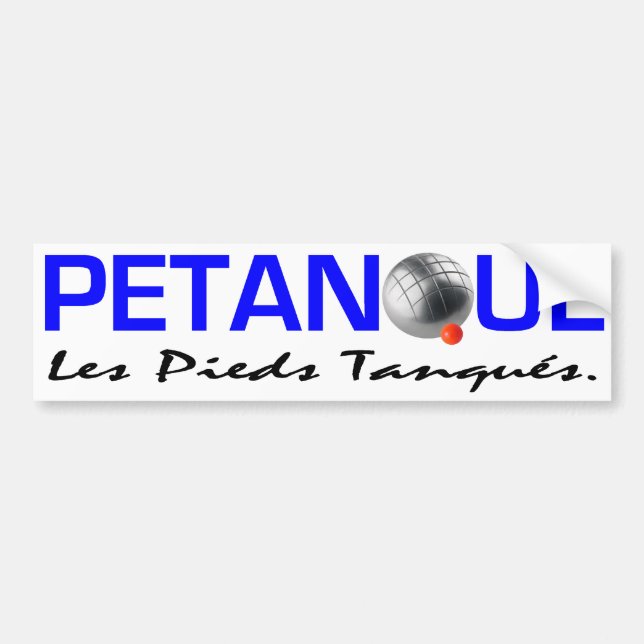Petanque Bumper Sticker (Front)