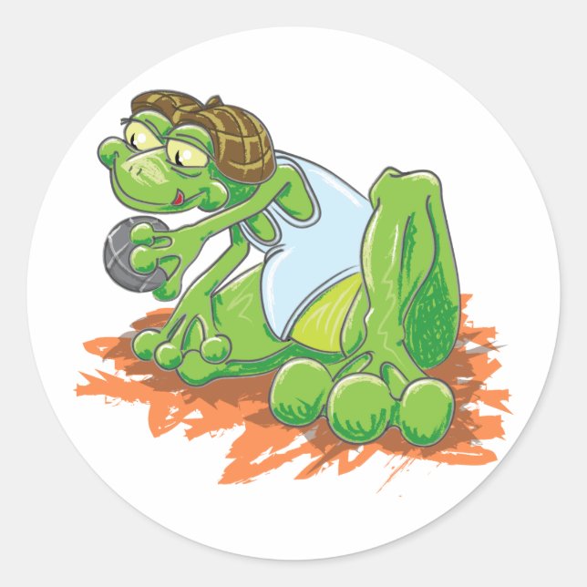 Pétanque Classic Round Sticker (Front)