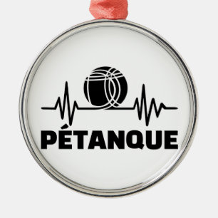 Petanque frequency metal ornament