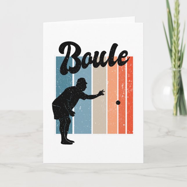 Petanque game card (Front)