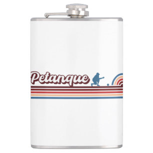 Petanque Gifts, Petanque Lover, Petanque Player Hip Flask