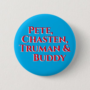 Pete, Chasten, Truman & Buddy 6 Cm Round Badge