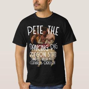 PETE DANCING PIG OREGON STATE 1977 T-Shirt
