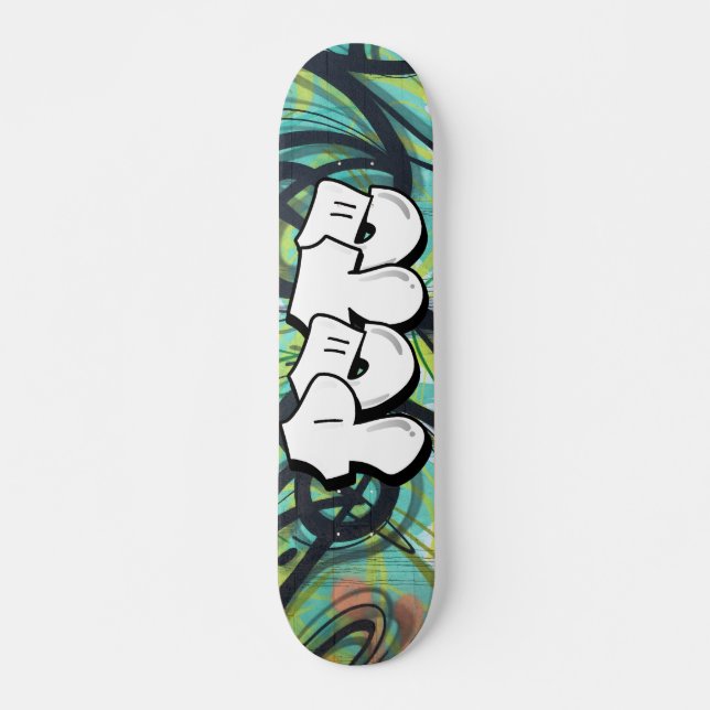 Pete Graffiti Custom Personalised Skateboard (Front)
