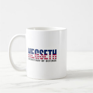 Pete Hegseth Secretary Of Defence American Flag Tr Coffee Mug