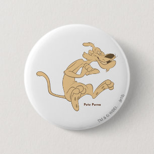 Pete Puma Excited 6 Cm Round Badge