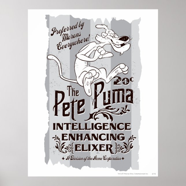 Pete Puma Intelligence Elixer Poster (Front)