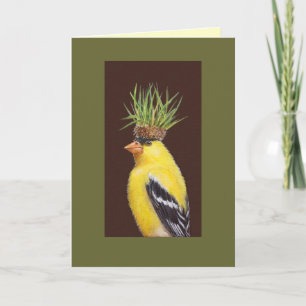 Pete the goldfinch card