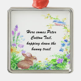 Peter Cotton Tail - Metal Tree Decoration