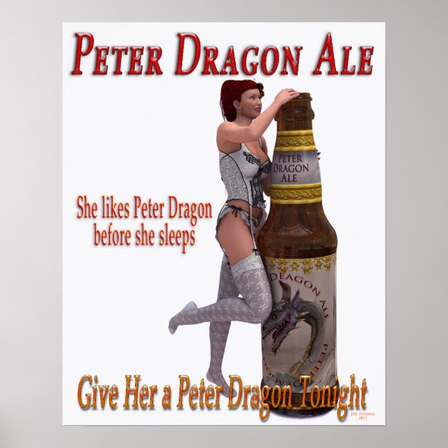 Peter Dragon Ale before she sleeps Poster (Front)
