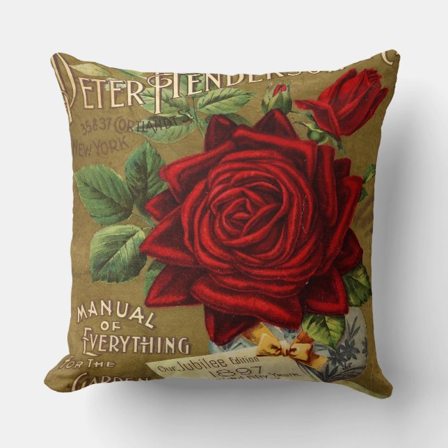 Peter Henderson & Co. Garden Catalogue Ad Cushion (Front)