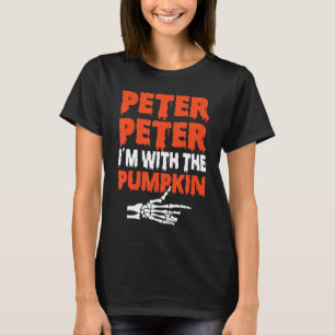 Peter I'm with the Pumpkin Halloween Costume Coupl T-Shirt