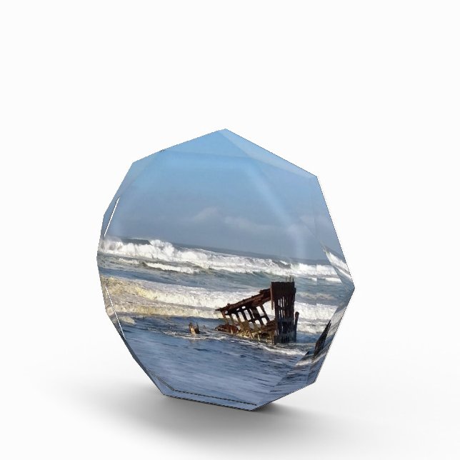 Peter Iredale Shipwreck, Oregon Coast Photo Block (Right)