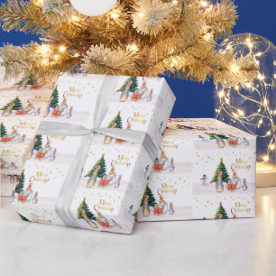 Peter Josephine Bunny Merry Christmas Wrapping Paper