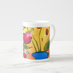 Peter Max Inspired Mug Cup Bone China