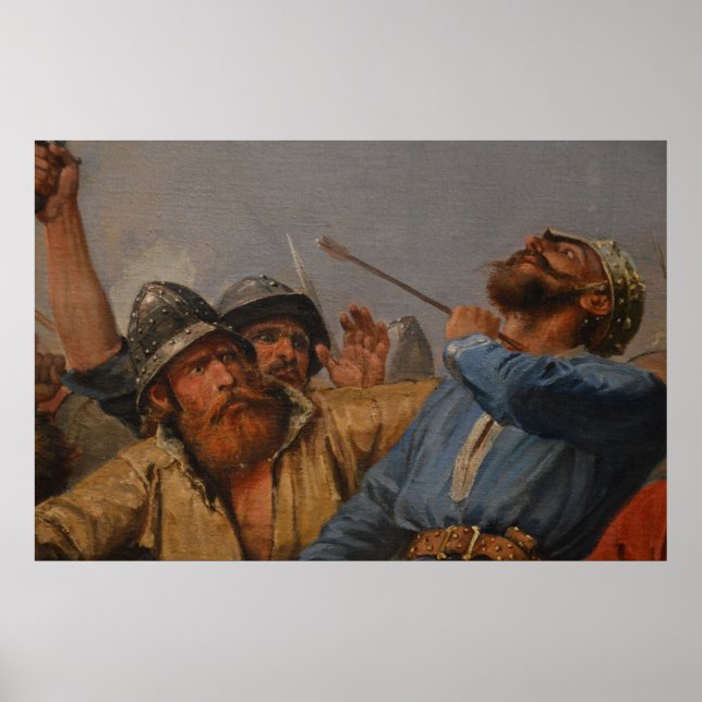 Peter Nicolai Arbo - The Battle of Stamford Bridge Poster (Front)