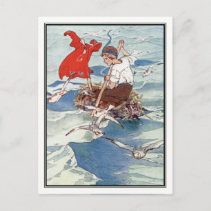 Peter Pan and Tinker Bell by Alice B. Woodward Postcard