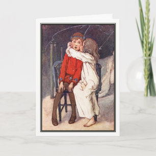 Peter Pan and Wendy by Alice B. Woodward Card