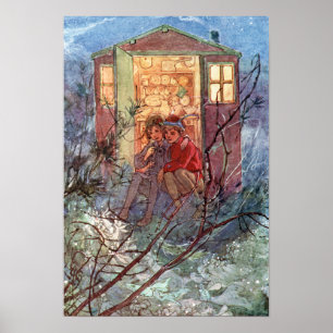 Peter Pan and Wendy by Alice B. Woodward Poster