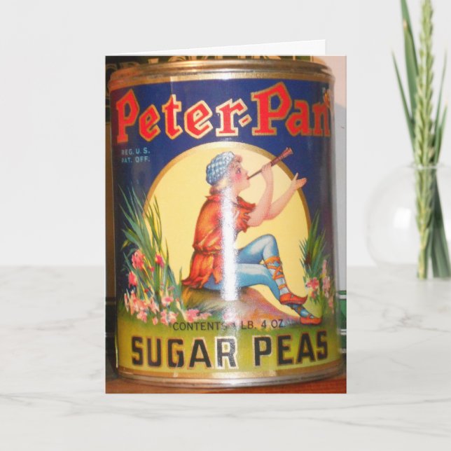 “Peter Pan Sugar Peas” Birthday Card (Front)