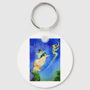 PETER PAN, WENDY, JOHN AND MICHAEL FLY AWAY KEY RING