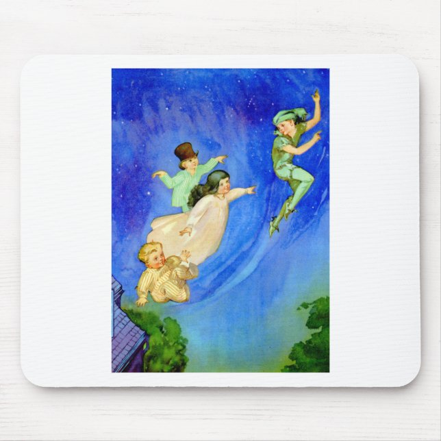 PETER PAN, WENDY, JOHN AND MICHAEL FLY AWAY MOUSE PAD (Front)
