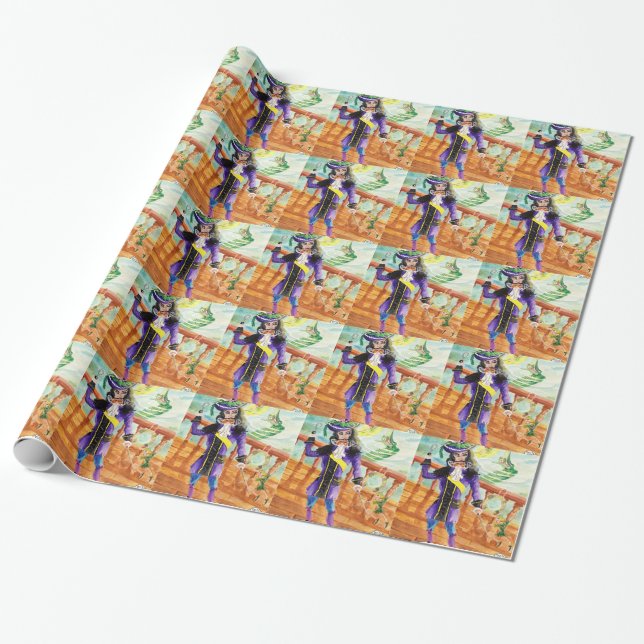 Peter Pan Wrapping Paper (Unrolled)