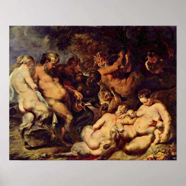 Peter Paul Rubens - Bacchanal Poster (Front)
