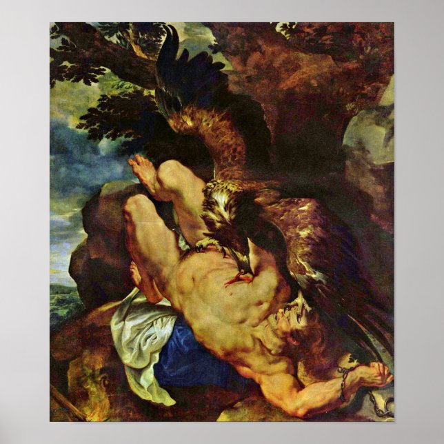 Peter Paul Rubens - chained Prometheus Poster (Front)
