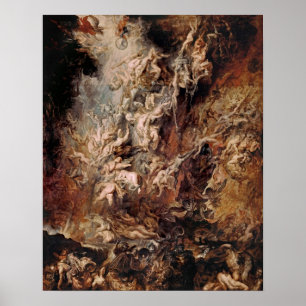 Peter Paul Rubens - Fall of the Damned (1620) Post Poster