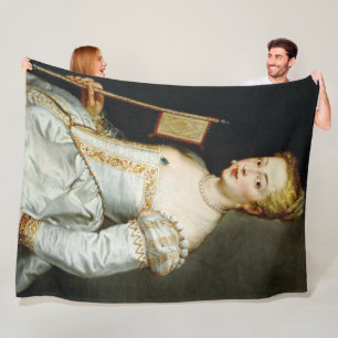 Peter Paul Rubens Portrait of a Lady Fleece Blanket