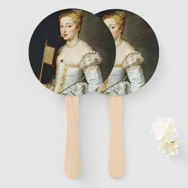 Peter Paul Rubens Portrait of a Lady Hand Fan (Front and Back)