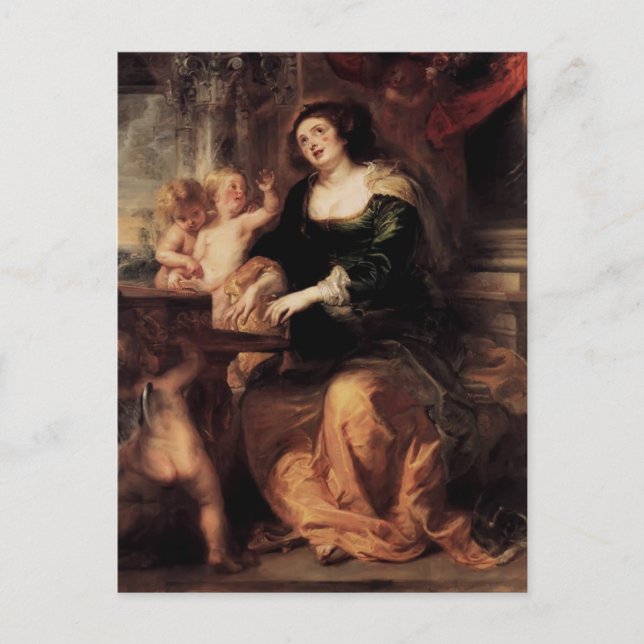 Peter Paul Rubens- St. Cecilia Postcard (Front)