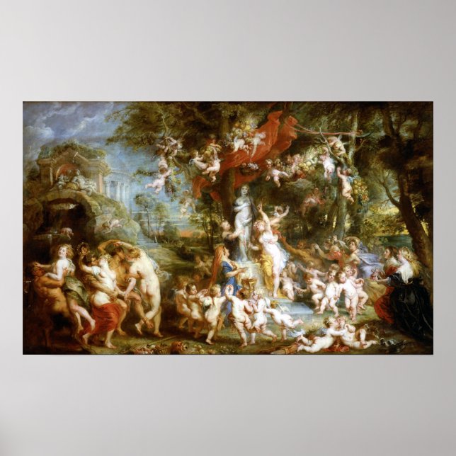 Peter Paul Rubens The Feast of Venus Poster (Front)