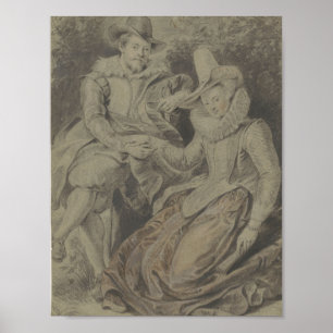 Peter Paul Rubens with his wife Isabella Brant Poster