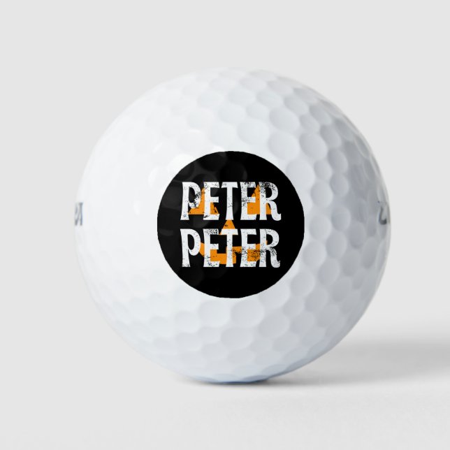 Peter Peter Fall Season Pumpkin Golf Balls (Front)