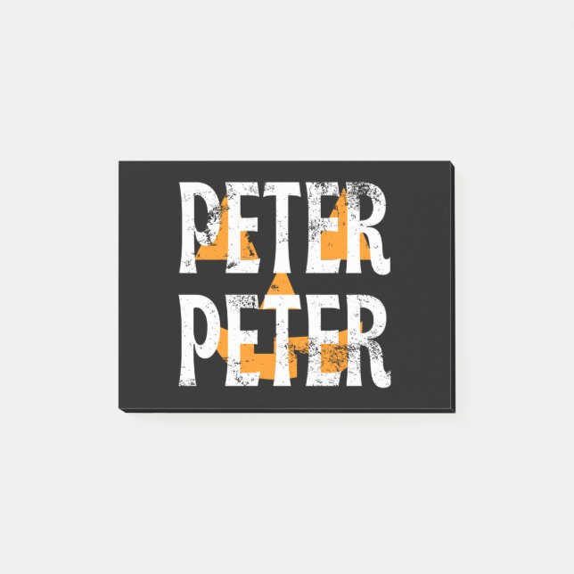Peter Peter Fall Season Pumpkin Post-it Notes (Front)