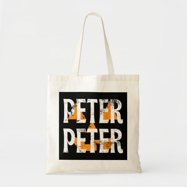 Peter Peter Fall Season Pumpkin Tote Bag (Front)