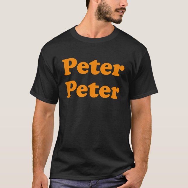 Peter Peter Matching Couple Pumpkin Eater Hallowee T-Shirt (Front)