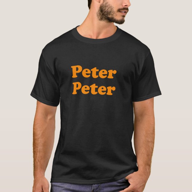 Peter Peter Matching Couple Pumpkin Eater Hallowee T-Shirt (Front)