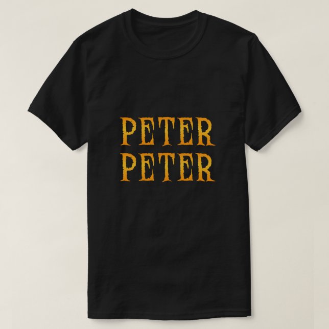 Peter Peter Pumpkin Eater Costume T-Shirt (Design Front)