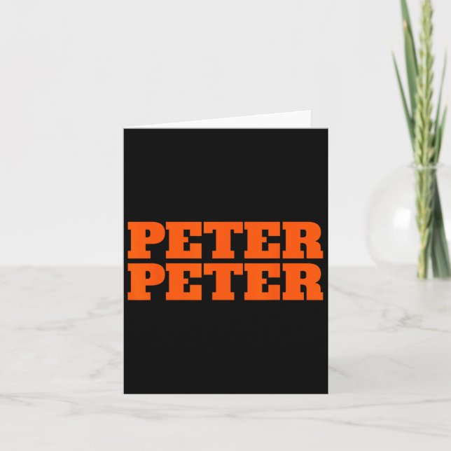 Peter Peter Pumpkin Eater Halloween Couples Costum Card (Front)