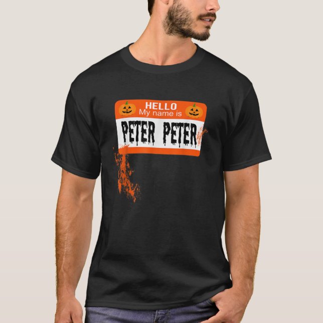 Peter Peter Pumpkin Eater Halloween Couples Costum T-Shirt (Front)