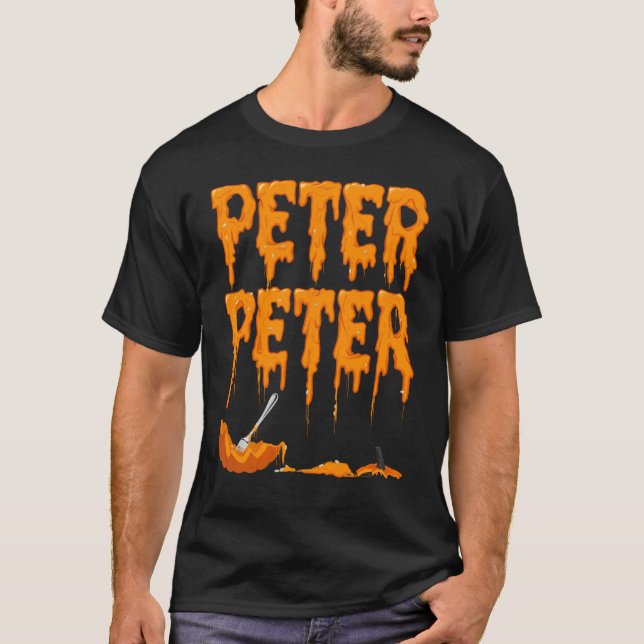 Peter Peter Pumpkin Eater Halloween T-Shirt (Front)