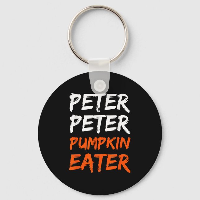 Peter Pumpkin Costume Eater Halloween  Key Ring (Front)