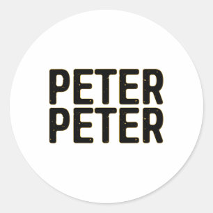 Peter Pumpkin Eater Halloween Costume Classic Round Sticker