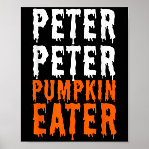Peter Pumpkin Eater Halloween Costume Couple Men  Poster