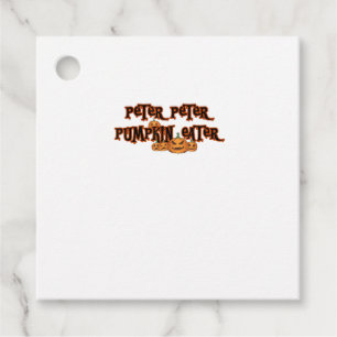 Peter Pumpkin Eater Pumpkin Pie Lover Halloween Th Favour Tags